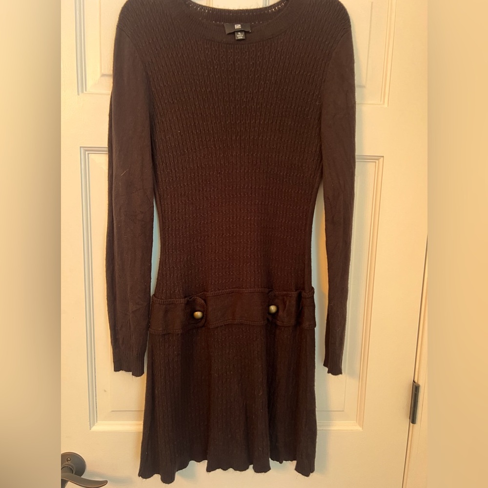 Black sweater dress